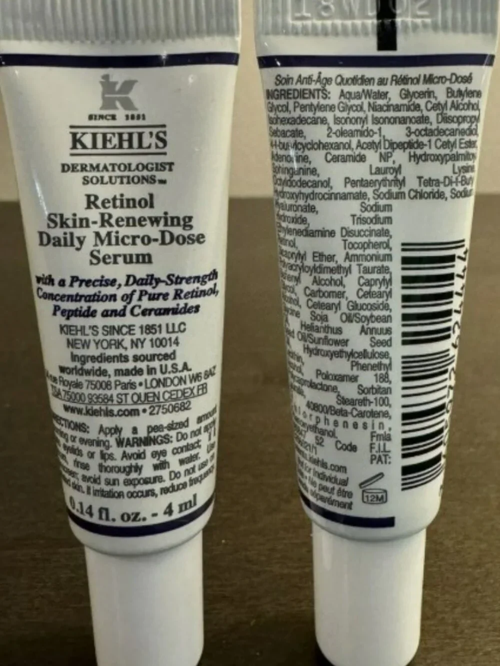 New! Kiehl’s Micro Dose Anti Aging Retinol Serum with Ceramides and Peptide